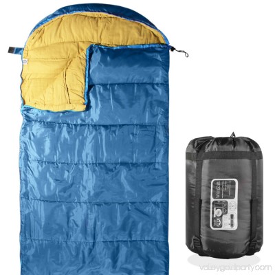 3 Season - Sleeping Bag For Hiking Camping & Outdoor Activities - Compression Bag Included 566603216